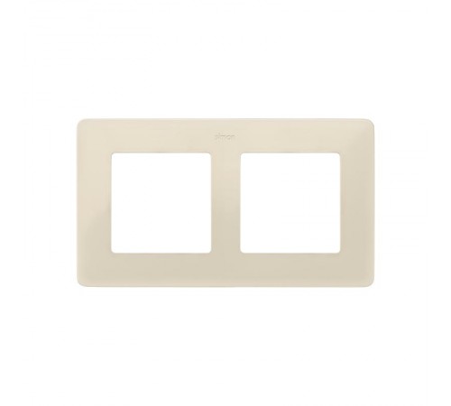 Simon 82 Рамка декоративная, 2 поста, Original, S82 Detail, слоновая кость-тростниковый сахар  8200620-031  Simon