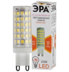 Лампа светодиодная СТАНДАРТ LED JCD-9W-CER-827-G9 (диод, капсула, 9Вт, тепл, G9)  Б0033185  ЭРА