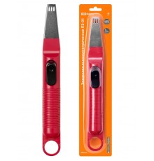 Зажигалка пьезоэлектрическая бытовая ПЗ-01, красная,  SQ2511-0005  TDM