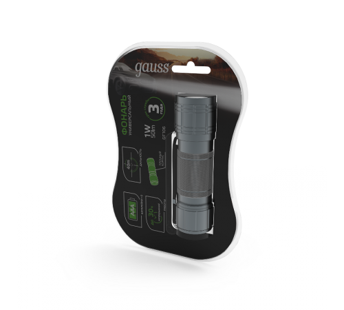 Фонарь ручной GFL106 1W 50lm 3xAAA LED 1/12/144  GF106  Gauss