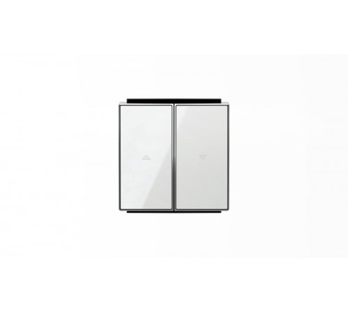 Клавиша для механизма выключателя жалюзи 8144 и 8144.1, серия SKY, цвет стекло белое2CLA854400A2101 ABB