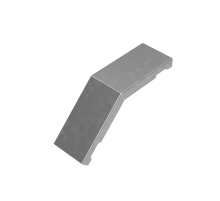 Крышка внеш. верт. угла 45 гр. 50 мм "ПЛЮС" INOX304  KVLplus45-50 INOX304  КМ - профиль