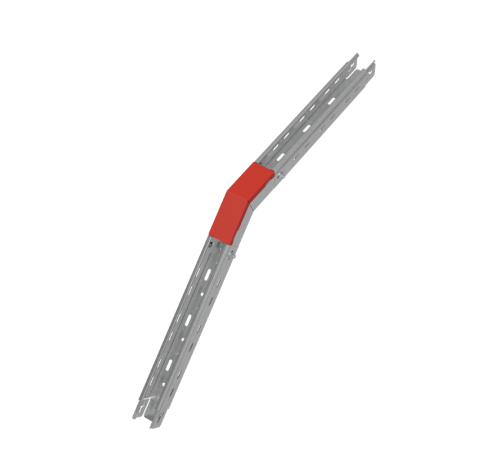 Крышка внеш. верт. угла 45 гр. 50 мм "ПЛЮС" INOX304  KVLplus45-50 INOX304  КМ - профиль