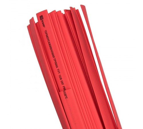 Термоусаживаемая трубка ТУТ нг 16/8 красная EKF PROxima  tut-16-r-1m  EKF