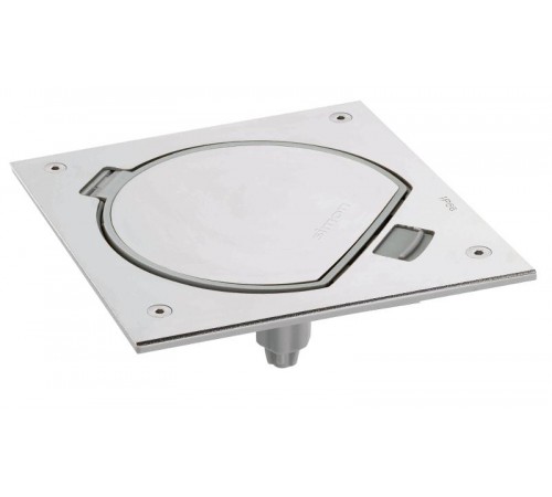 Simon Connect Влагостойкая основа на 1 механизм K45 (пустышка), IP66, сталь  KSE0-23-72  Simon