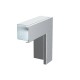 Плоский угол с крышкой кабельного канала LKM 60x60 мм (сталь) (LKM F60060FS)  6247989  OBO Bettermann