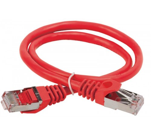 Коммутационный шнур (патч-корд), кат.5Е FTP, 0,5м, красный  PC04-C5EF-05M  ITK