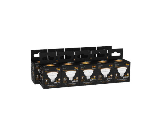 Лампа светодиодная MR16 9W 830lm 3000K GU5.3 LED 1/10/100  101505109  Gauss