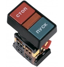 Кнопка РPВВ-30N "Пуск-Стоп" d30мм неон/240В 1з+1р   BBD21-PPBB-K51  GENERICA