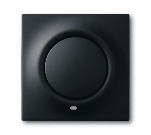Клавиша для механизма 1-клавишного выкл./перекл./кнопки, с красной линзой серия impuls, цвет чёрный бархат  1753-0-0158   2CKA001753A0158  ABB