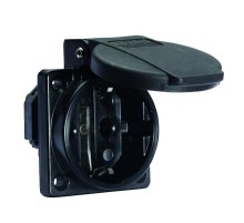 Розетка встраиваемая Schuko 16A 3p 250V IP54 черные 71097 I 71097-Bals I Bals