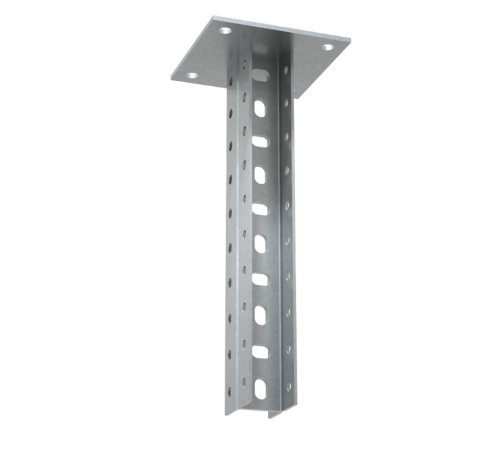 Универсальная потолочная стойка двойная усиленная 2500 мм  2UPTU2500  КМ - профиль