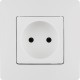 Etika Белый Розетка без заземления, винтовые клеммы  672220  Legrand