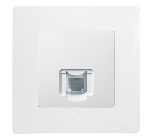 Etika Белый Розетка телефонная RJ11  672240  Legrand