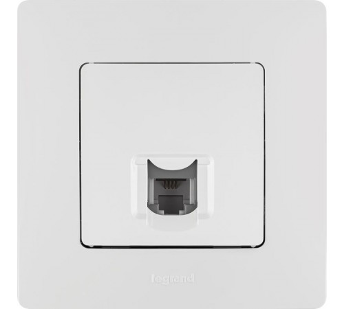 Etika Белый Розетка телефонная RJ11  672240  Legrand