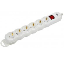 Розетка переносная разб. с выкл. РПр06В 6 мест  WYP10-D-KP-16-06-ZKS-K01  IEK