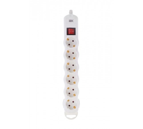 Розетка переносная разб. с выкл. РПр06В 6 мест  WYP10-D-KP-16-06-ZKS-K01  IEK