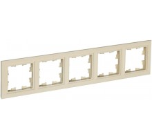BRITE Рамка 5-ая РУ-5-БрКр бежевый   BR-M52-K10  IEK