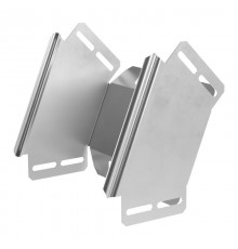 Угол вертикальный внешний 90 градусов Стандарт INOX (AISI 304) 200х100  PR16.2996  Промрукав