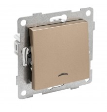 Ugra Выключатель 1кл. (инд), СУ , 10А, 250В, шампань  С11В18-027  GUSI Electric