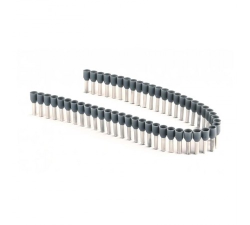 Наконечник-гильза 8мм с изолир.фланцем 2,50мм.кв. серый (лента)  2ART705  DKC