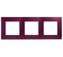 Etika Сливовая Рамка 3-ая  672563  Legrand