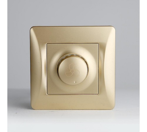 Регулятор скорости вентилятора поворотный, 220-250V, 300VA (золотой)  201183  SPL