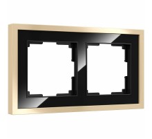 W0022852 Рамка на 2 поста Werkel Baguette черный a060240Werkel