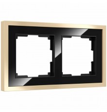 W0022852 Рамка на 2 поста Werkel Baguette черный a060240Werkel