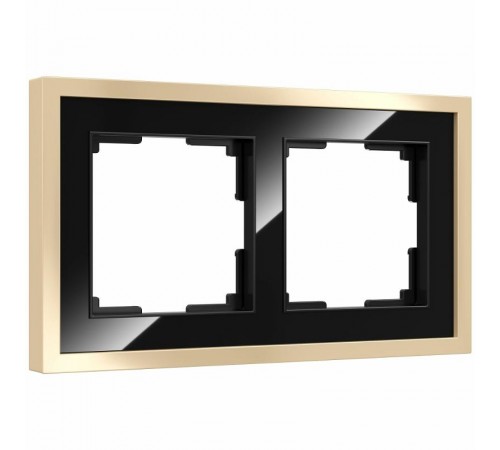 W0022852 Рамка на 2 поста Werkel Baguette черный a060240Werkel