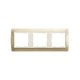 Simon 82 Рамка декоративная, 3 поста, S82, шампань-слоновая кость  82734-34  Simon