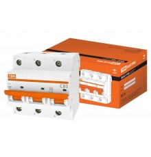 Выключатель автоматический трехполюсный ВА47-100 80А C 10кА  SQ0207-0076  TDM