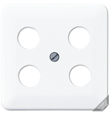 Крышка для SAT-TV-розетки с 4-мя гнездами  561-4SAT1  Jung