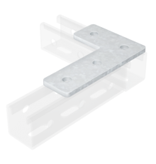 Пластина соединительная L-обр., длина 90х140 мм, 4отв., нержавеющая сталь AISI 304  IBMD1022C  DKC