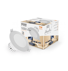 Светильник светодиодный встраиваемый круглый белый, 7W, 500 Lm LED 2700K  946411107  Gauss