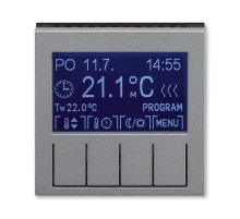 ABB Levit Сталь / дымчатый чёрный Терморегулятор универсальный программируемый  3292H-A10301 69  2CHH911031A4069  ABB