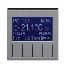 ABB Levit Сталь / дымчатый чёрный Терморегулятор универсальный программируемый  3292H-A10301 69  2CHH911031A4069  ABB