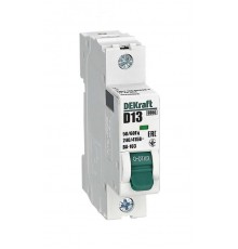 Выключатель автоматический однополюсный ВА-103 1Р 13А характеристика D 6кА  12336DEK  DEKraft