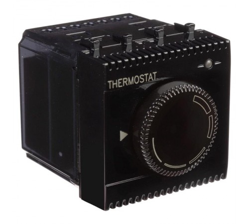 Термостат "Черный квадрат" "Avanti" для теплых полов, 2 мод  4402162  DKC