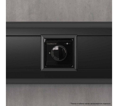 Термостат "Черный квадрат" "Avanti" для теплых полов, 2 мод  4402162  DKC
