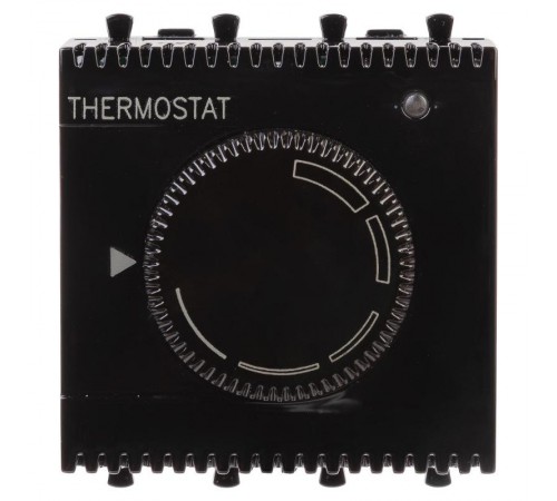 Термостат "Черный квадрат" "Avanti" для теплых полов, 2 мод  4402162  DKC