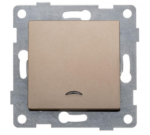 Ugra Выключатель 1кл. (инд), СУ , 10А, 250В, шампань  С11В18-027  GUSI Electric