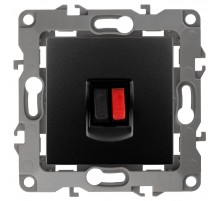 Розетка аудио 12-3111-05  антрацит  Б0027455  ЭРА