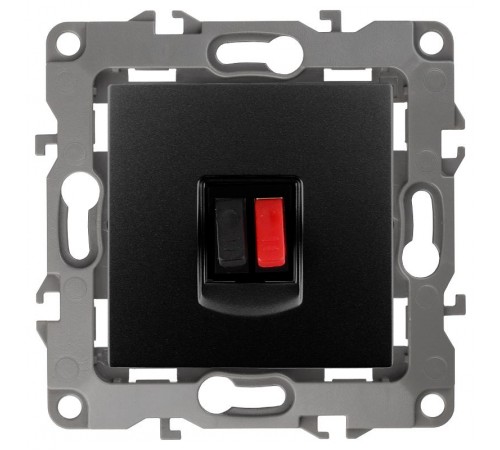 Розетка аудио 12-3111-05  антрацит  Б0027455  ЭРА