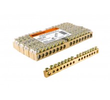 Шина "N" нулевая 6х9мм 16/1 (12 групп/крепеж по центру)   SQ0801-0042  TDM