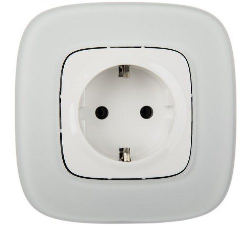 Valena ALLURE Белое стекло Рамка 1-ая  755541  Legrand