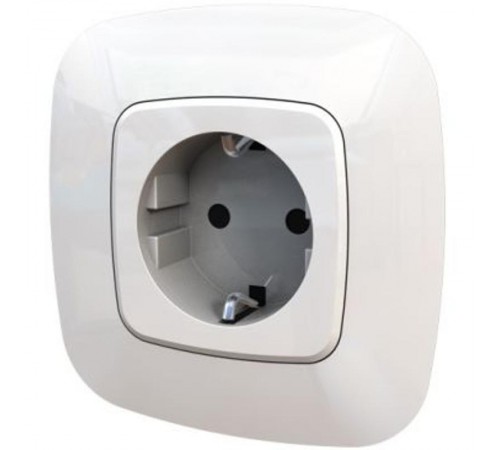 Valena ALLURE DIY Белый Розетка 1-ая с/з, безвинт.зажим  753721  Legrand