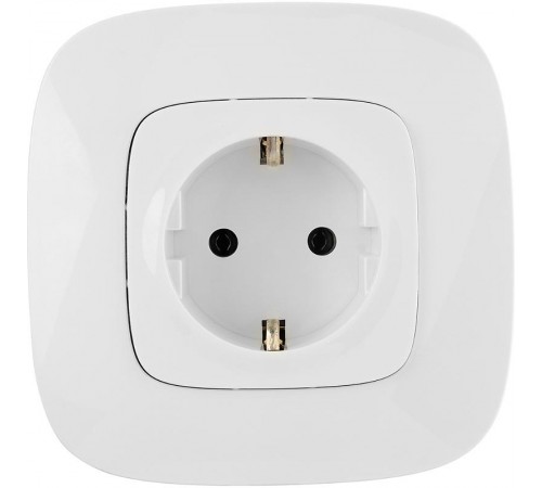 Valena ALLURE DIY Белый Розетка 1-ая с/з, безвинт.зажим  753721  Legrand
