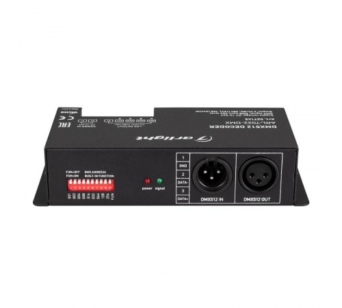 Декодер ARL-7022-DMX (12-24V, 4x8A, DMX512, XLR3)  027145  Arlight