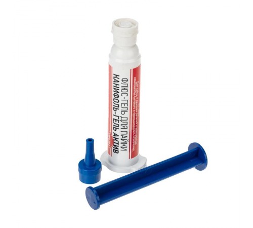 Флюс-гель для пайки КАНИФОЛЬ-ГЕЛЬ АКТИВ 12 мл (техно-шприц)  09-3686  REXANT